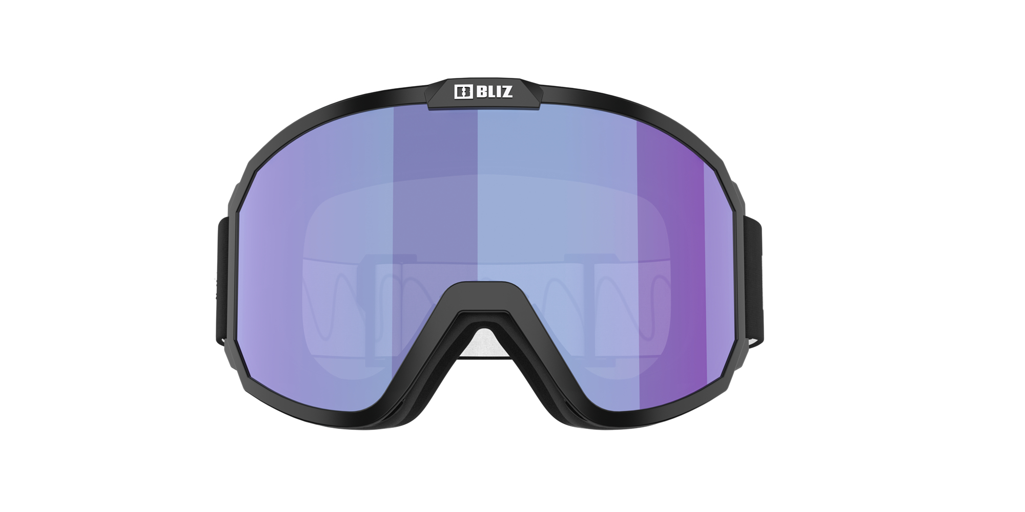 Bliz Rave Jr Ski Goggles Black - White Logo / Light Orange/Blue | GWTB97215