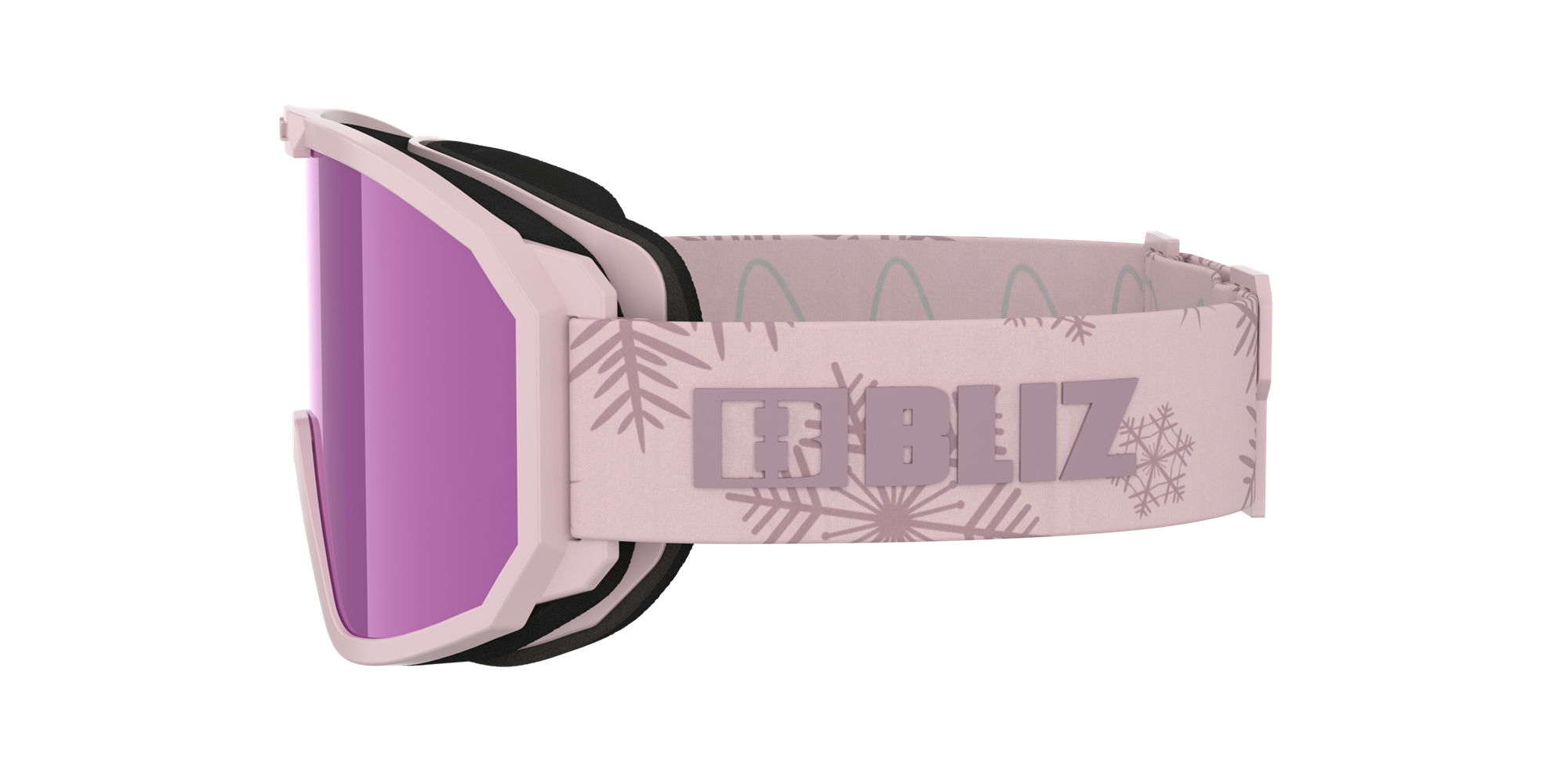 Bliz Rave Jr Ski Goggles Matte Pink With Dark Pink Logo / Brown Pink | PYDW23894