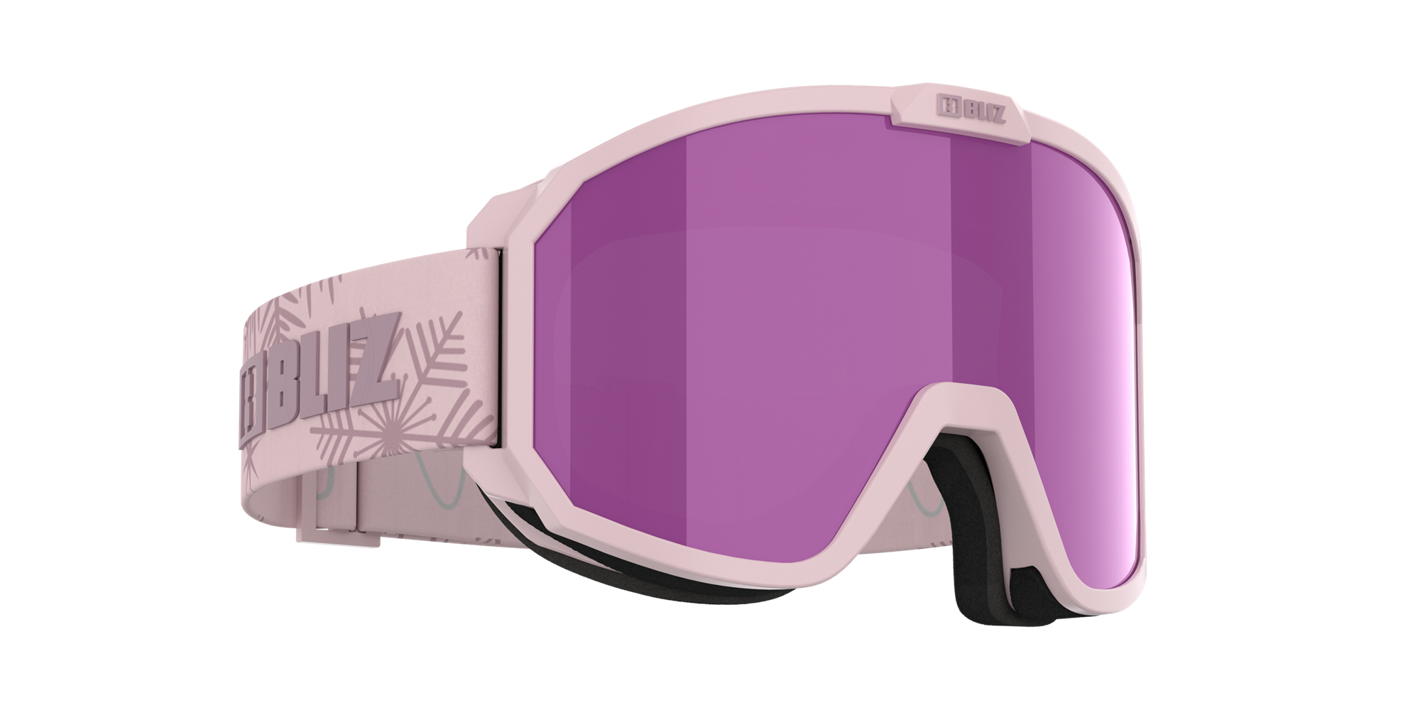 Bliz Rave Jr Ski Goggles Matte Pink With Dark Pink Logo / Brown Pink | PYDW23894