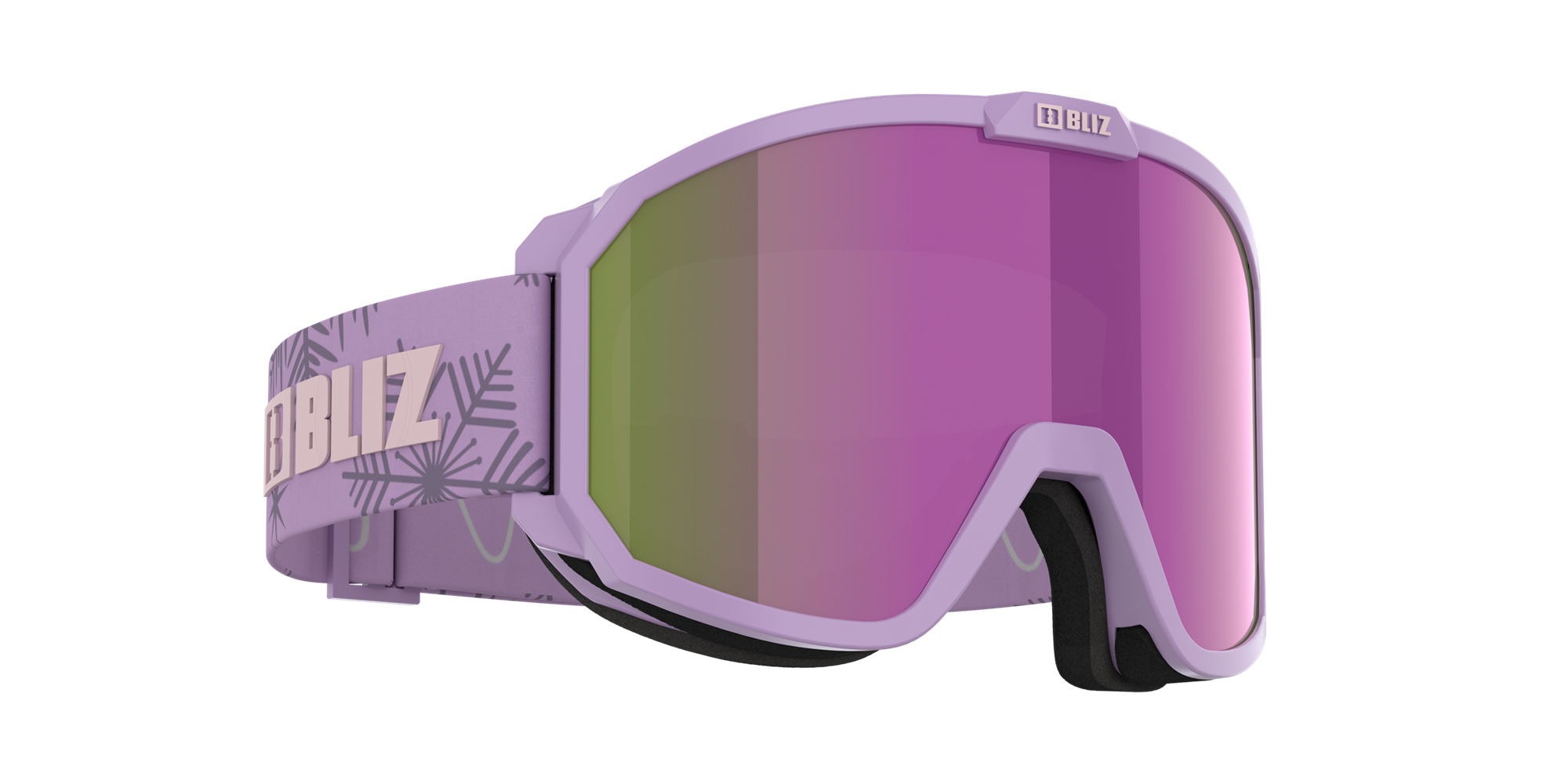 Bliz Rave Jr Ski Goggles Matte Purple With Pink Logo / Brown Purple | FATG17063