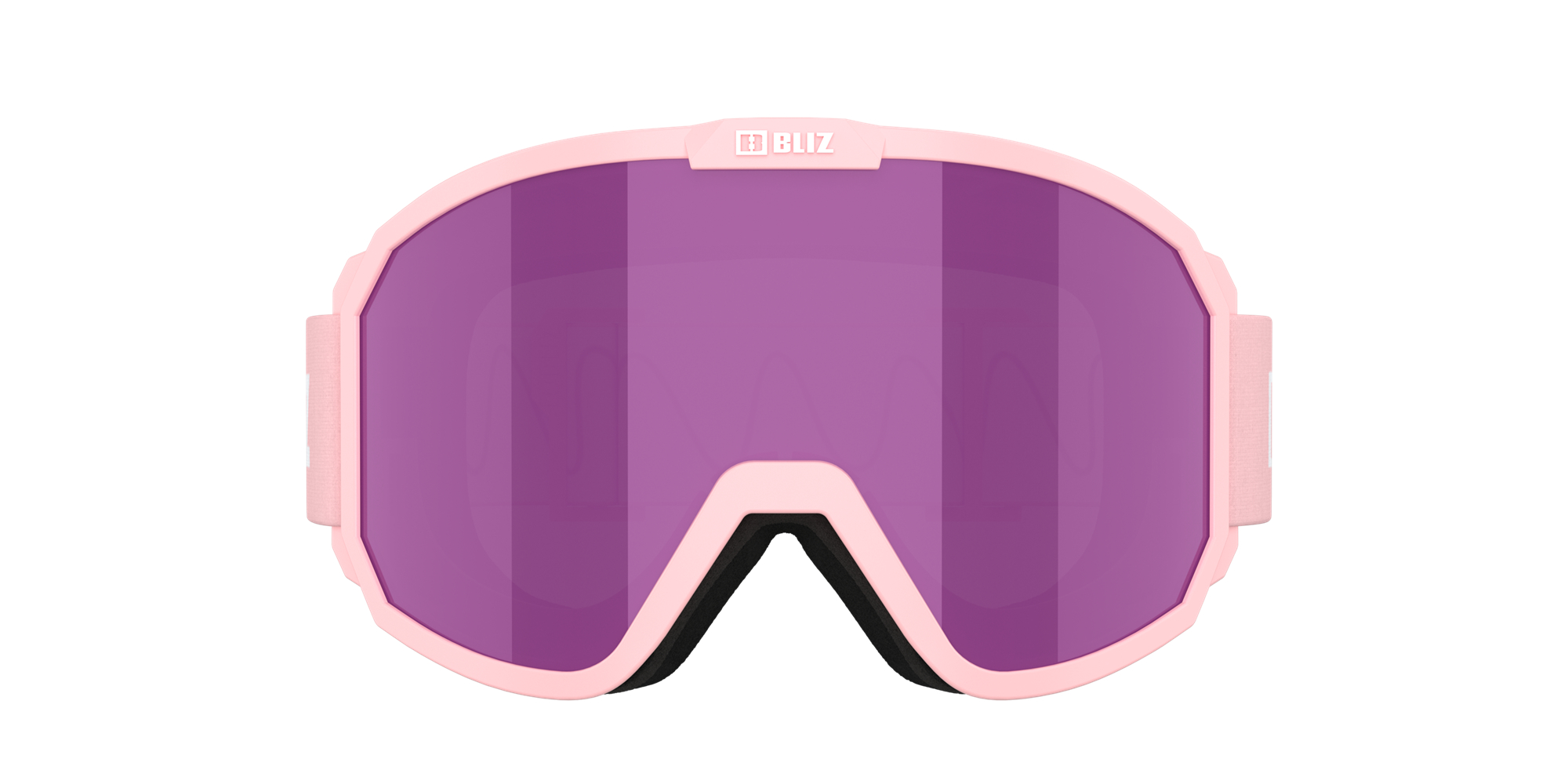 Bliz Rave Jr Ski Goggles Powder Pink - White Logo / Brown Pink | NZLI31208