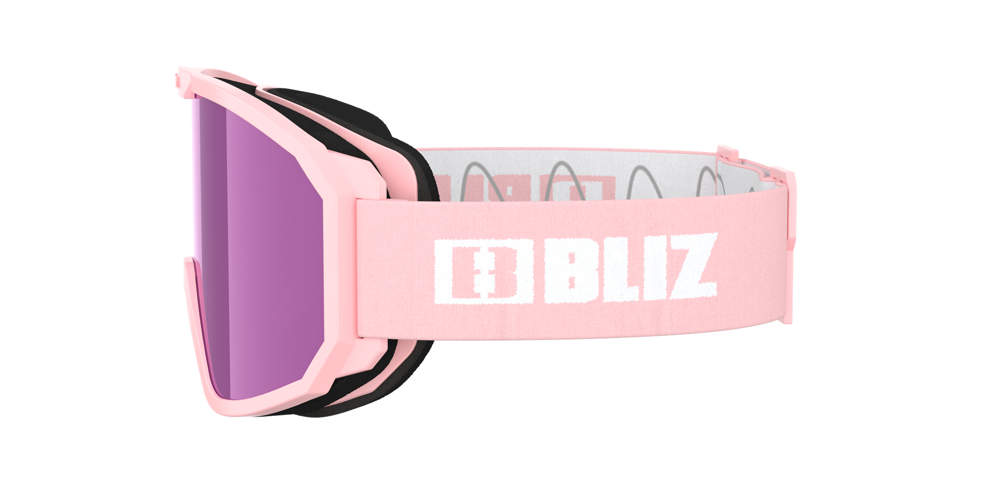 Bliz Rave Jr Ski Goggles Powder Pink - White Logo / Brown Pink | NZLI31208