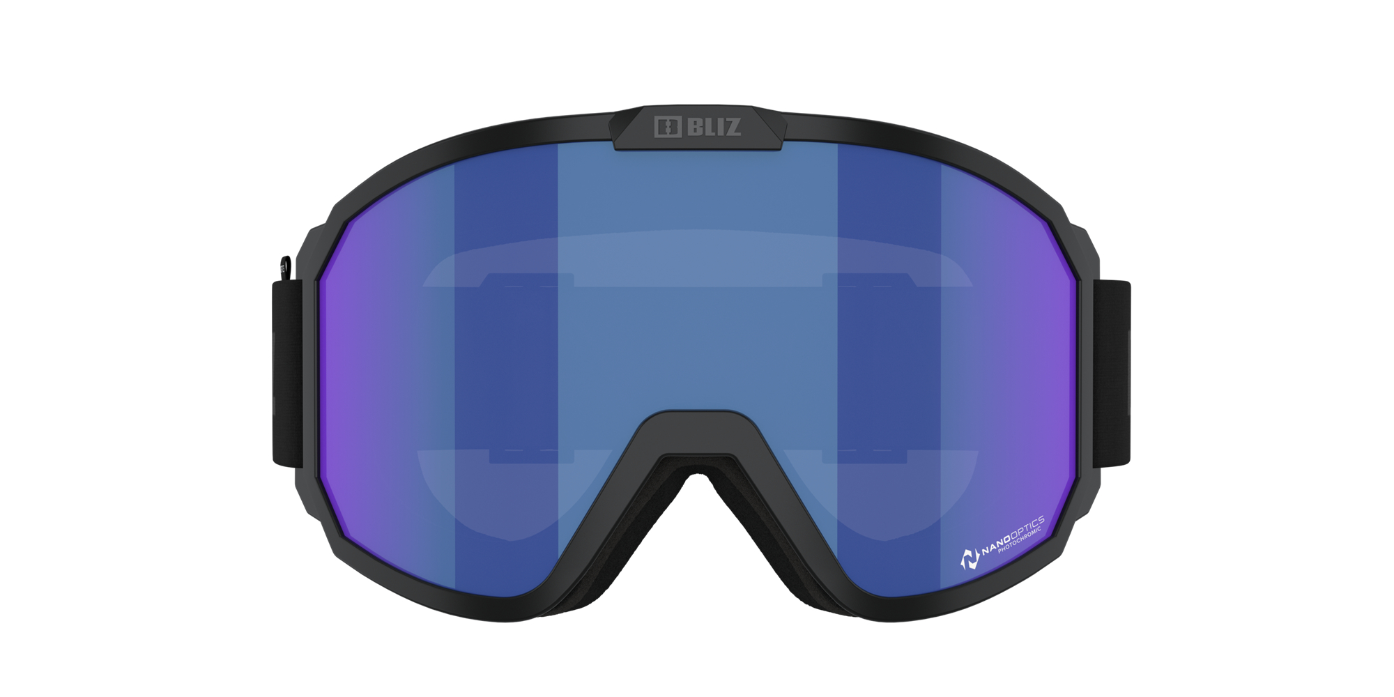 Bliz Rave Ski Goggles Black - Grey Logo / Grey/Blue | MWLZ15640