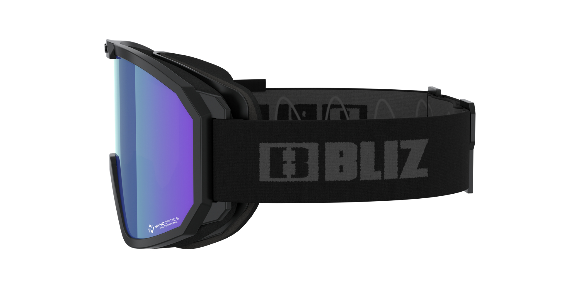 Bliz Rave Ski Goggles Black - Grey Logo / Grey/Blue | MWLZ15640