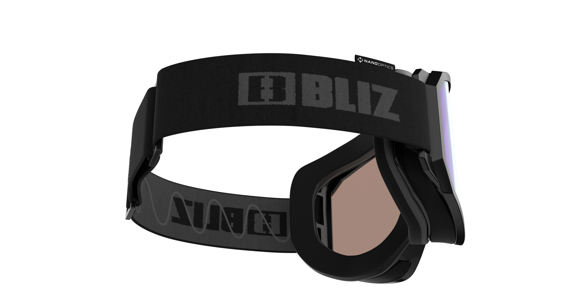 Bliz Rave Ski Goggles Black - Grey Logo / Grey/Blue | MWLZ15640