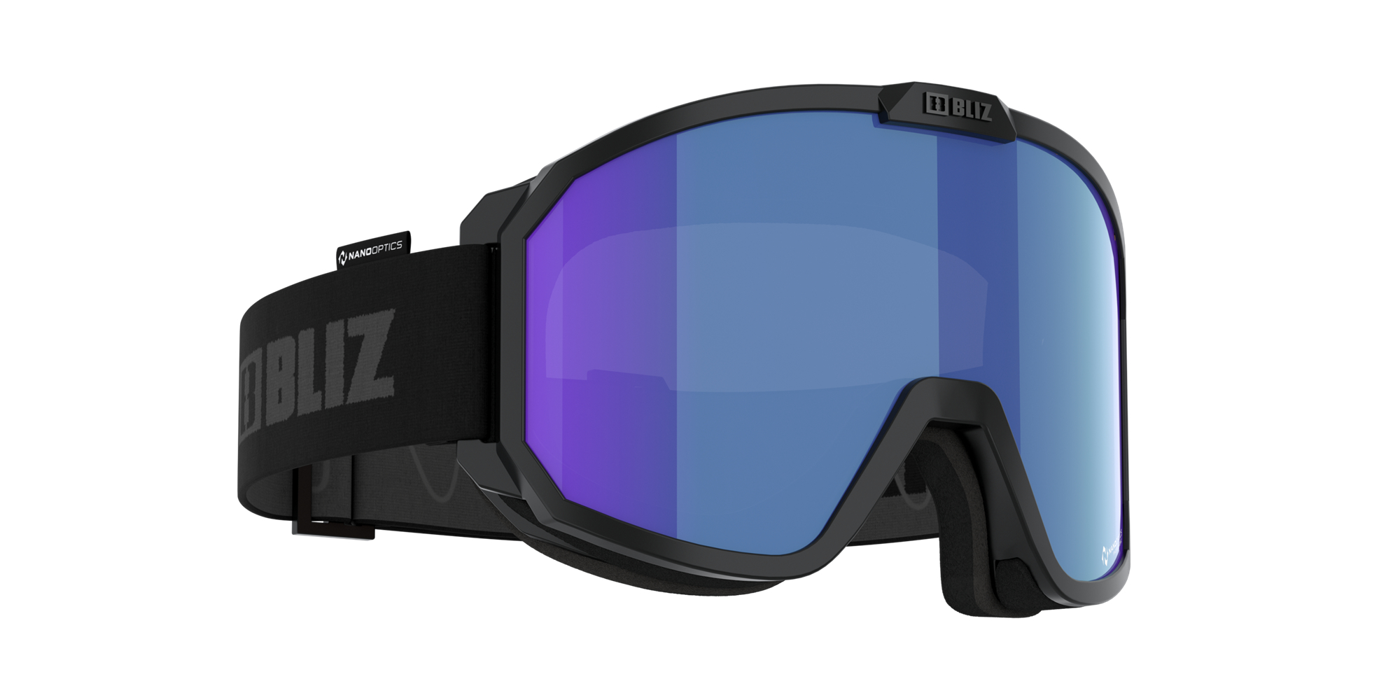 Bliz Rave Ski Goggles Black - Grey Logo / Grey/Blue | MWLZ15640