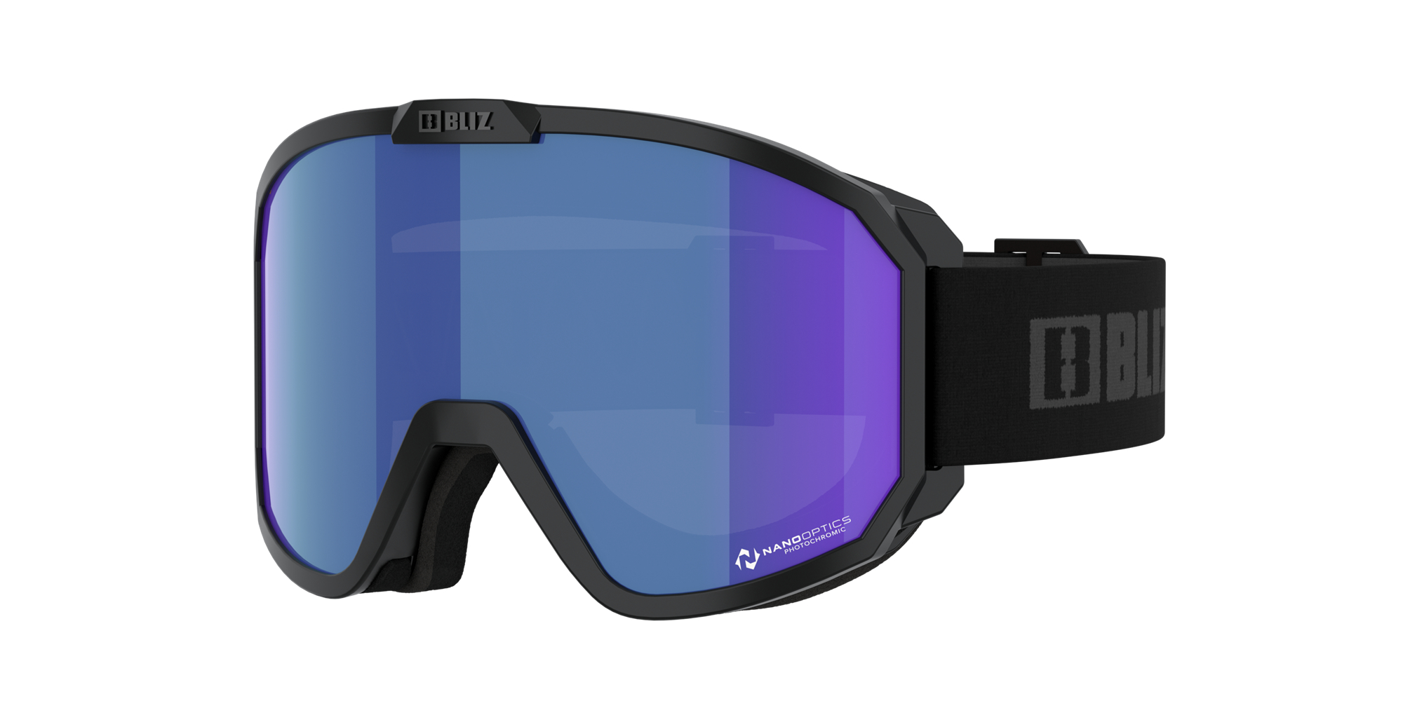 Bliz Rave Ski Goggles Black - Grey Logo / Grey/Blue | MWLZ15640