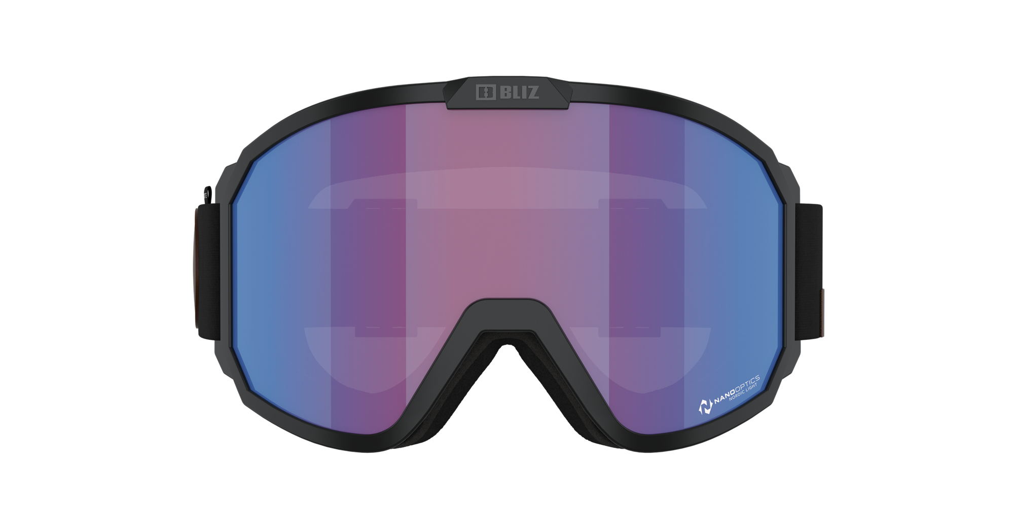 Bliz Rave Ski Goggles Black - White Logo / Violet/Blue | QIAD14972