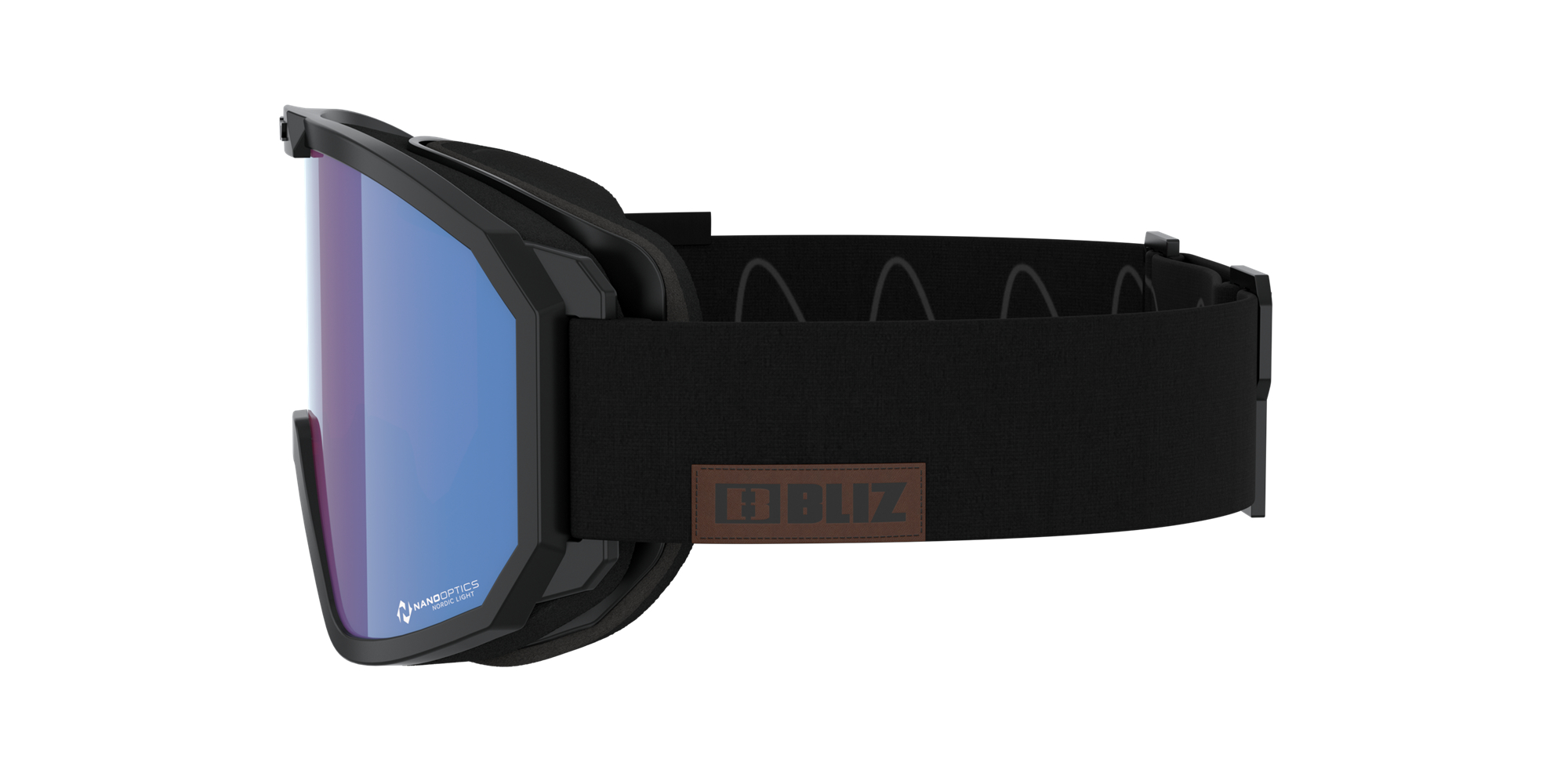 Bliz Rave Ski Goggles Black - White Logo / Violet/Blue | QIAD14972