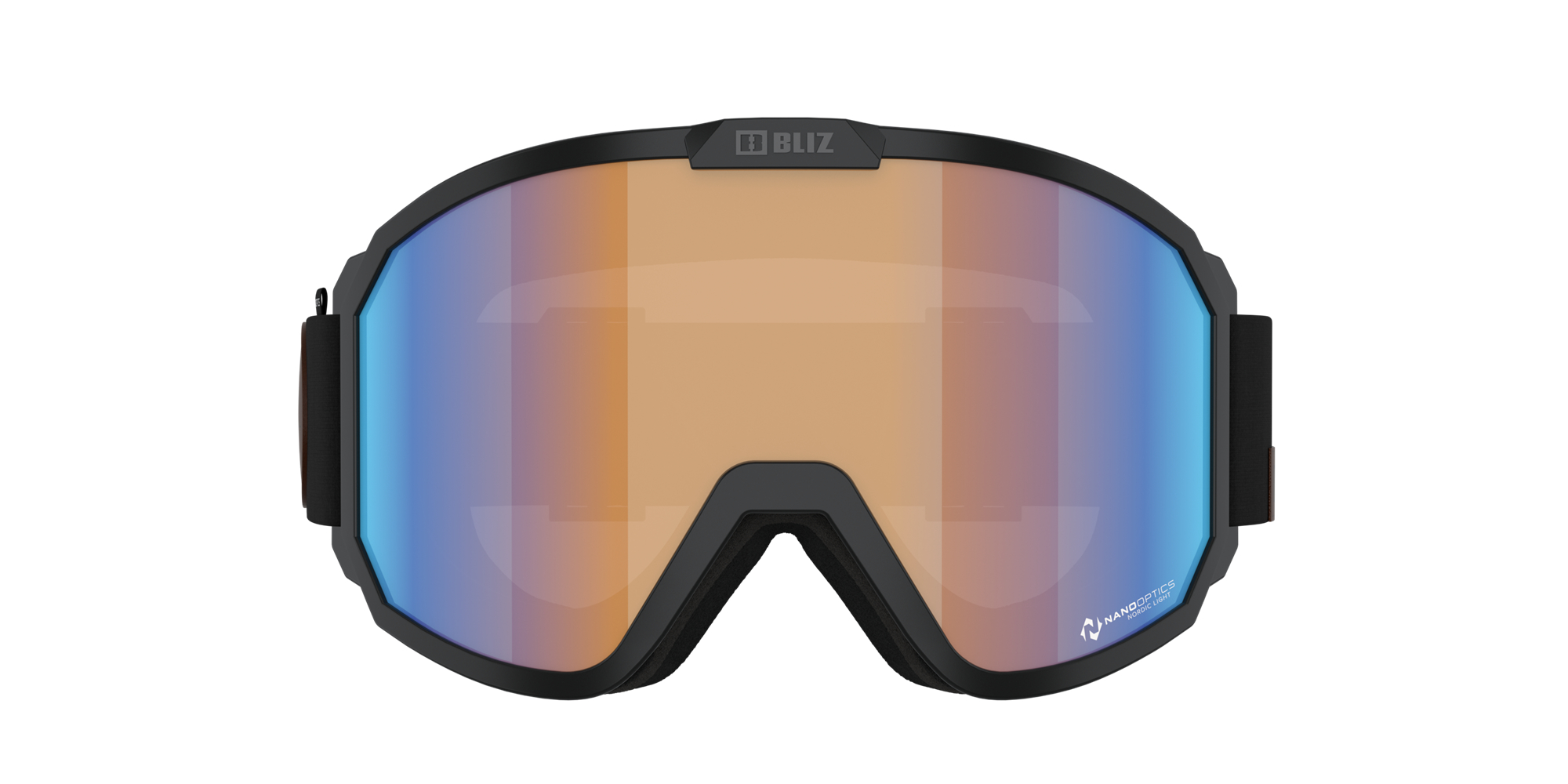 Bliz Rave Ski Goggles Black - White Logo / Orange/Blue | PFQN93764