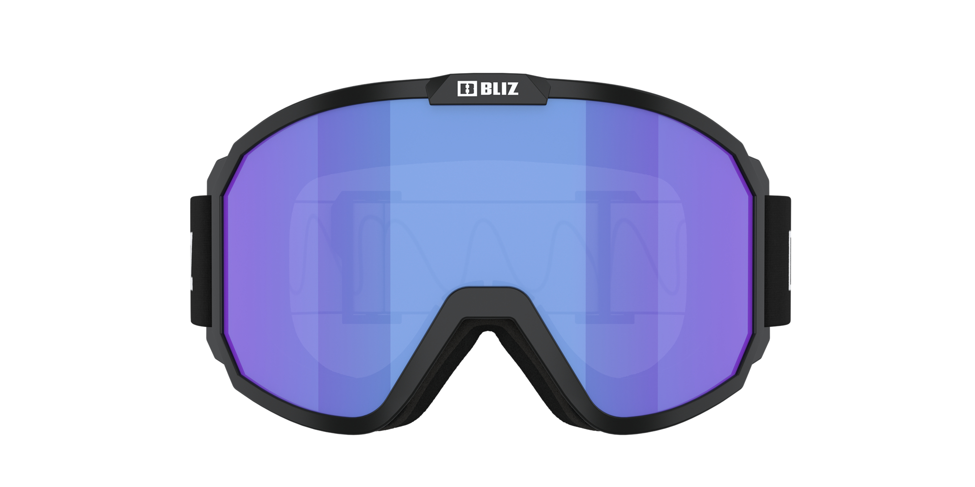 Bliz Rave Ski Goggles Black - White Logo / Light Orange/Blue | EPYL46712