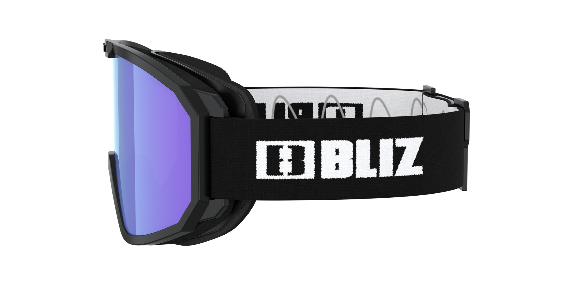 Bliz Rave Ski Goggles Black - White Logo / Light Orange/Blue | EPYL46712