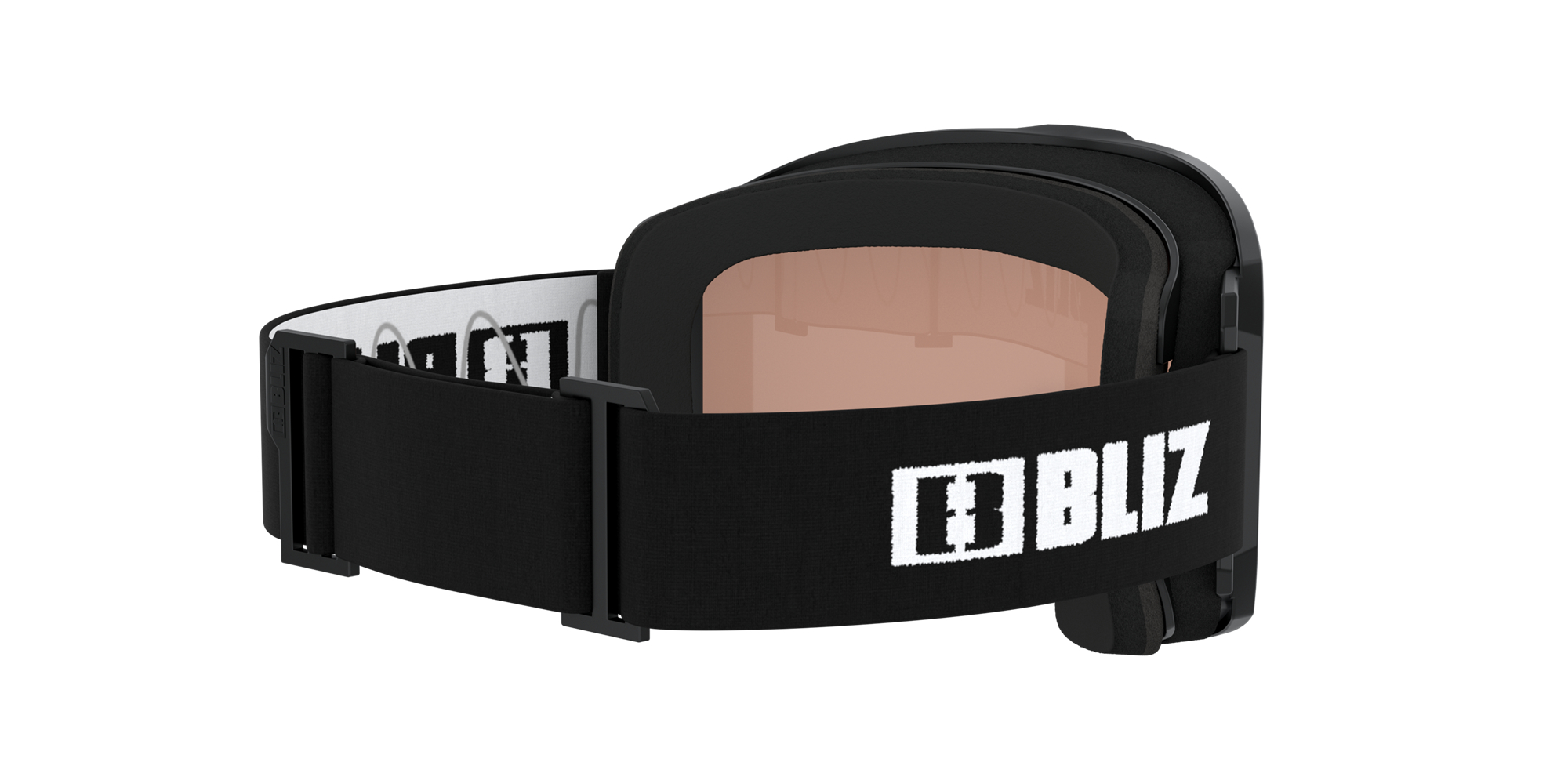 Bliz Rave Ski Goggles Black - White Logo / Light Orange/Blue | EPYL46712