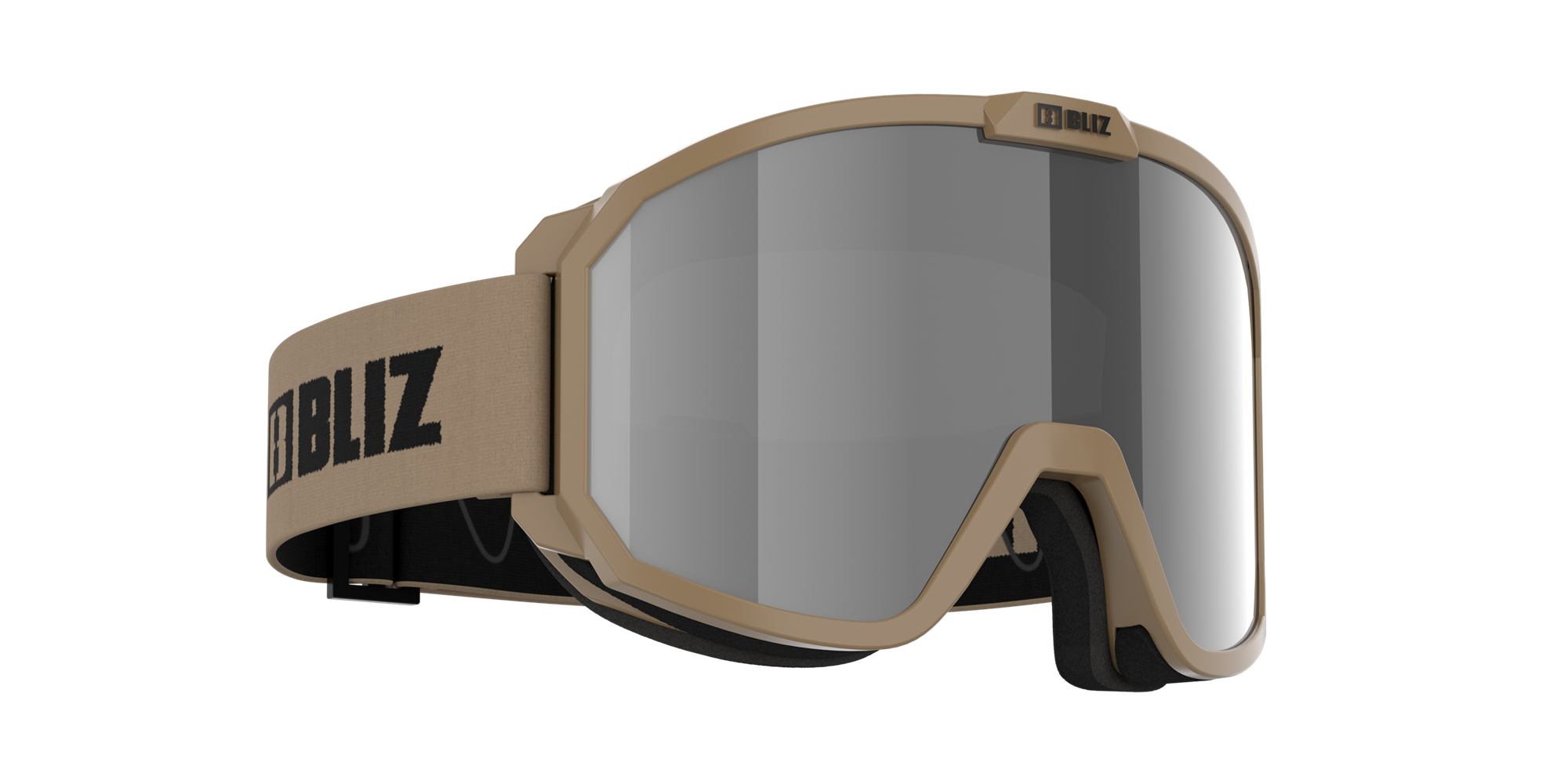 Bliz Rave Ski Goggles Camo Green - Black Logo / Smoke/Silver Mirror | BKGT61450