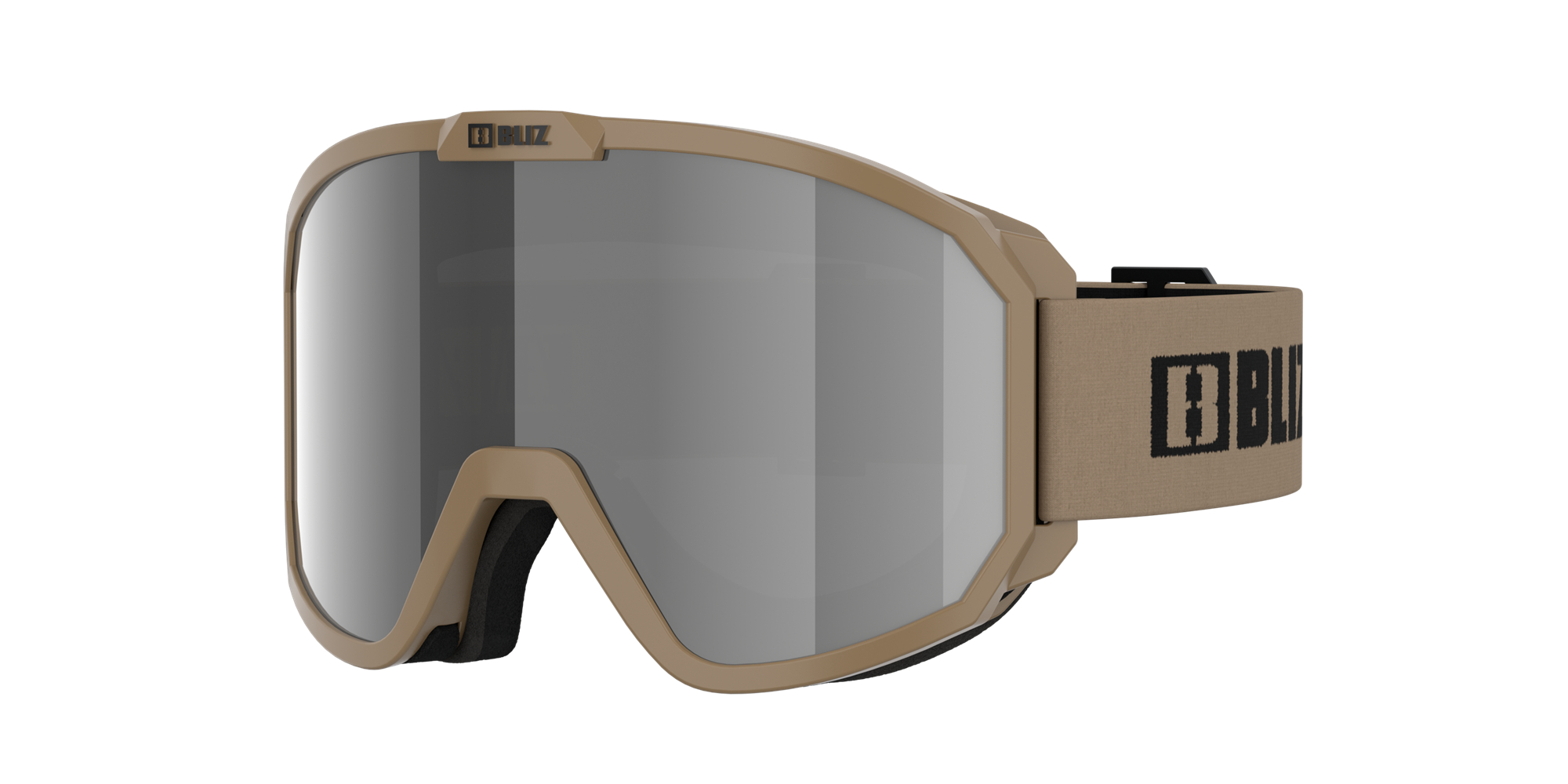 Bliz Rave Ski Goggles Camo Green - Black Logo / Smoke/Silver Mirror | BKGT61450