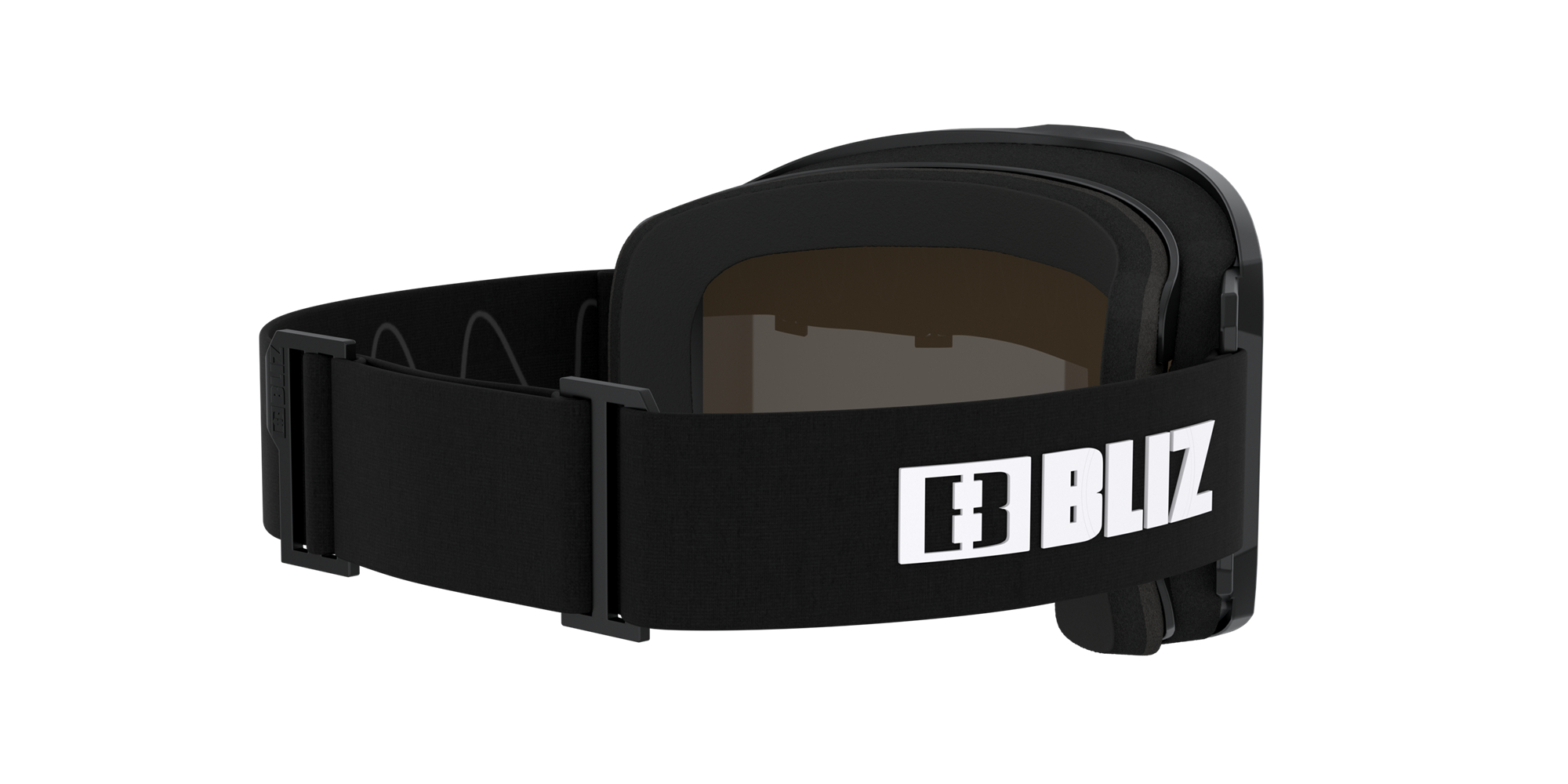 Bliz Rave Ski Goggles Matte Black With White Logo / Brown Red | GIVF26359