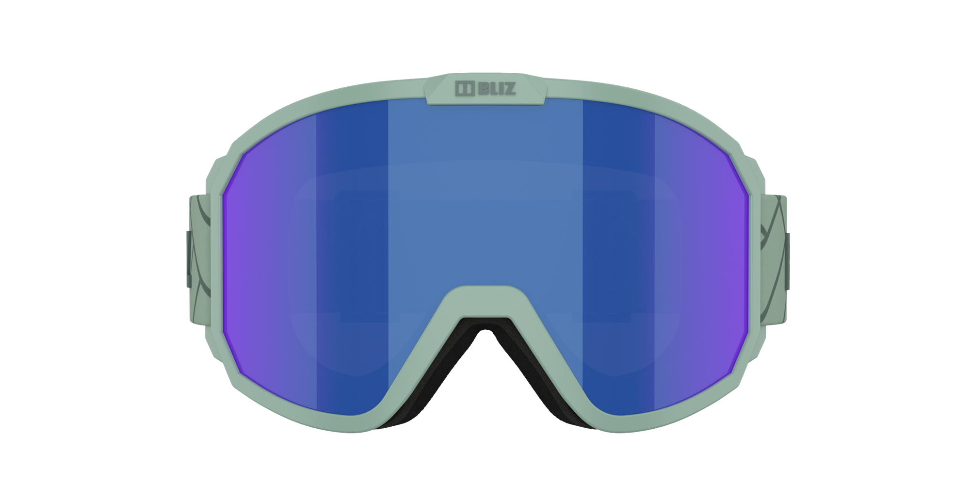 Bliz Rave Ski Goggles Matte Green With Dark Green Logo / Brown Blue | GPUF64823