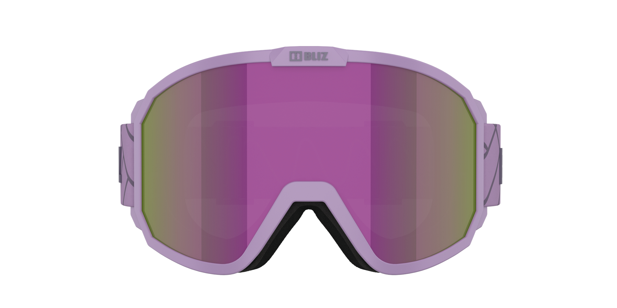 Bliz Rave Ski Goggles Matte Purple With Dark Purple Logo / Brown Purple | MHYA82601