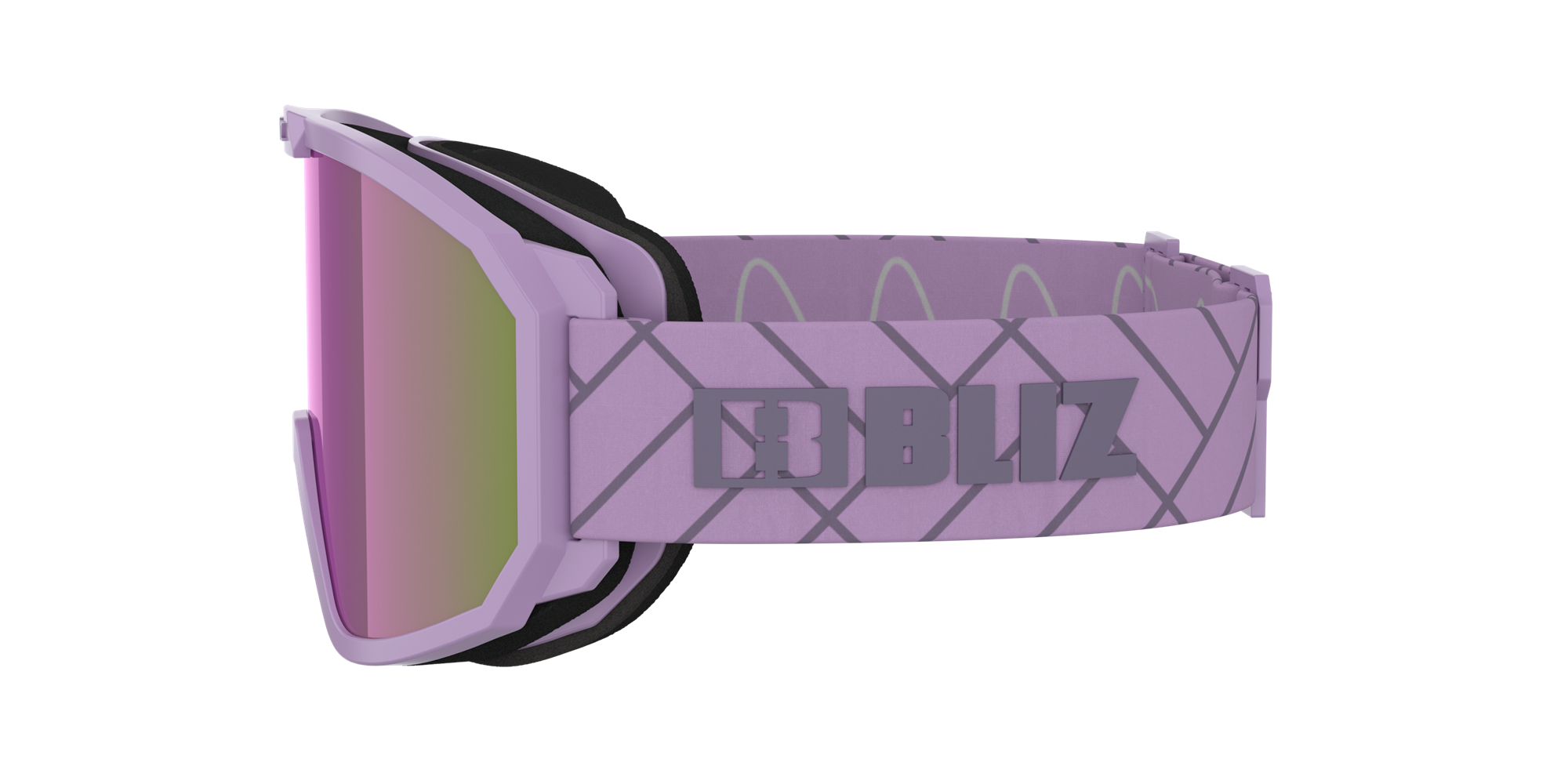 Bliz Rave Ski Goggles Matte Purple With Dark Purple Logo / Brown Purple | MHYA82601