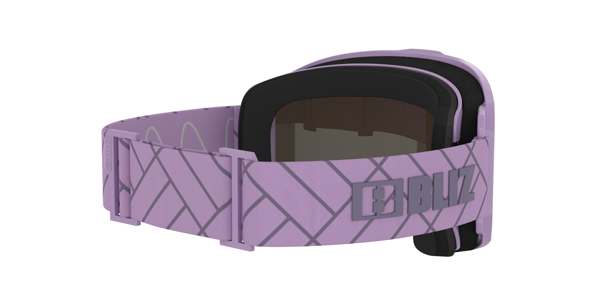 Bliz Rave Ski Goggles Matte Purple With Dark Purple Logo / Brown Purple | MHYA82601