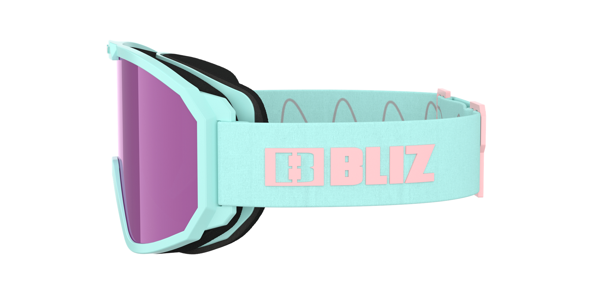 Bliz Rave Ski Goggles Mint - Pink Logo / Brown Pink | YROA92358