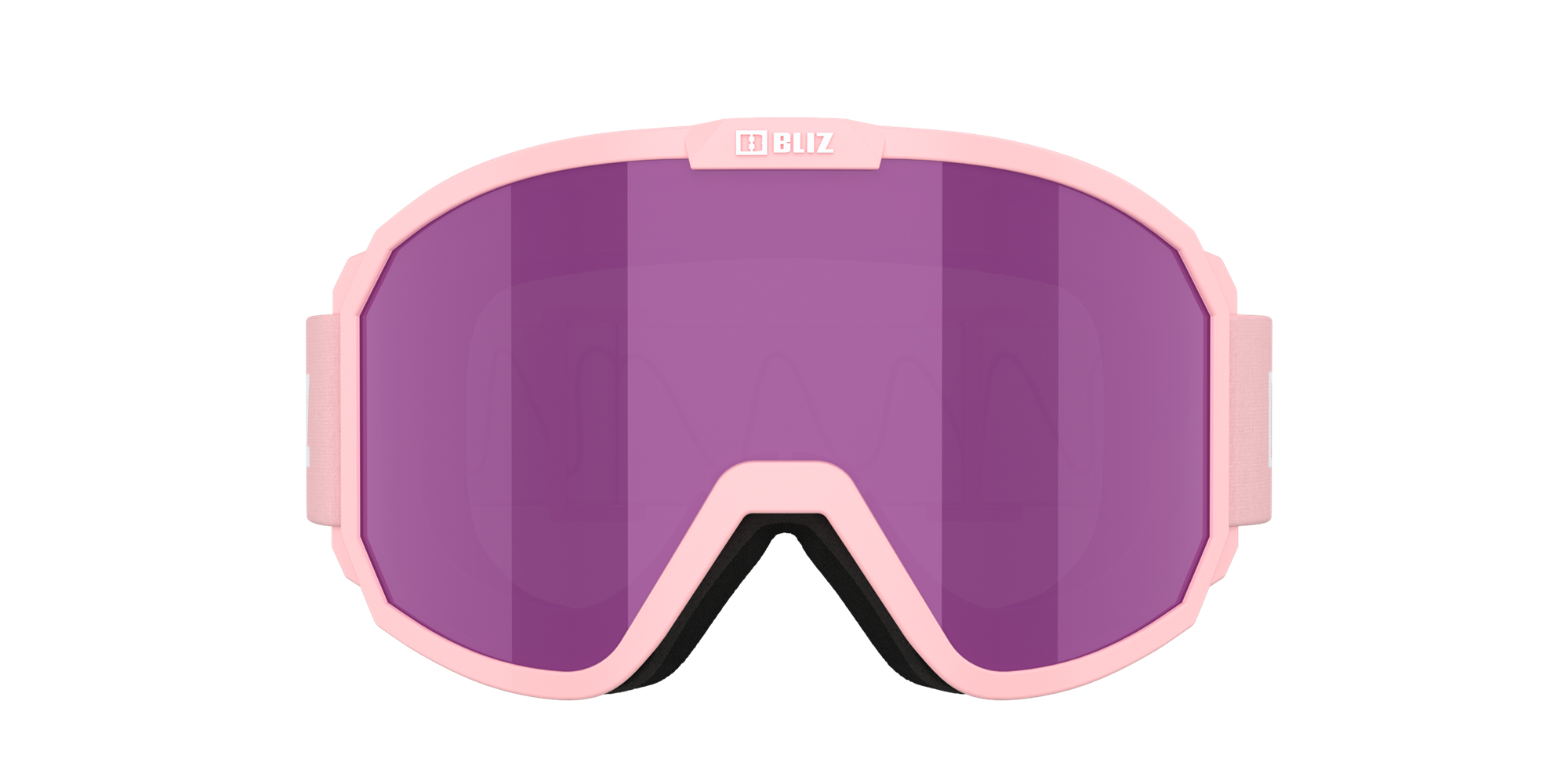 Bliz Rave Ski Goggles Powder Pink - White Logo / Brown Pink | BULC21950