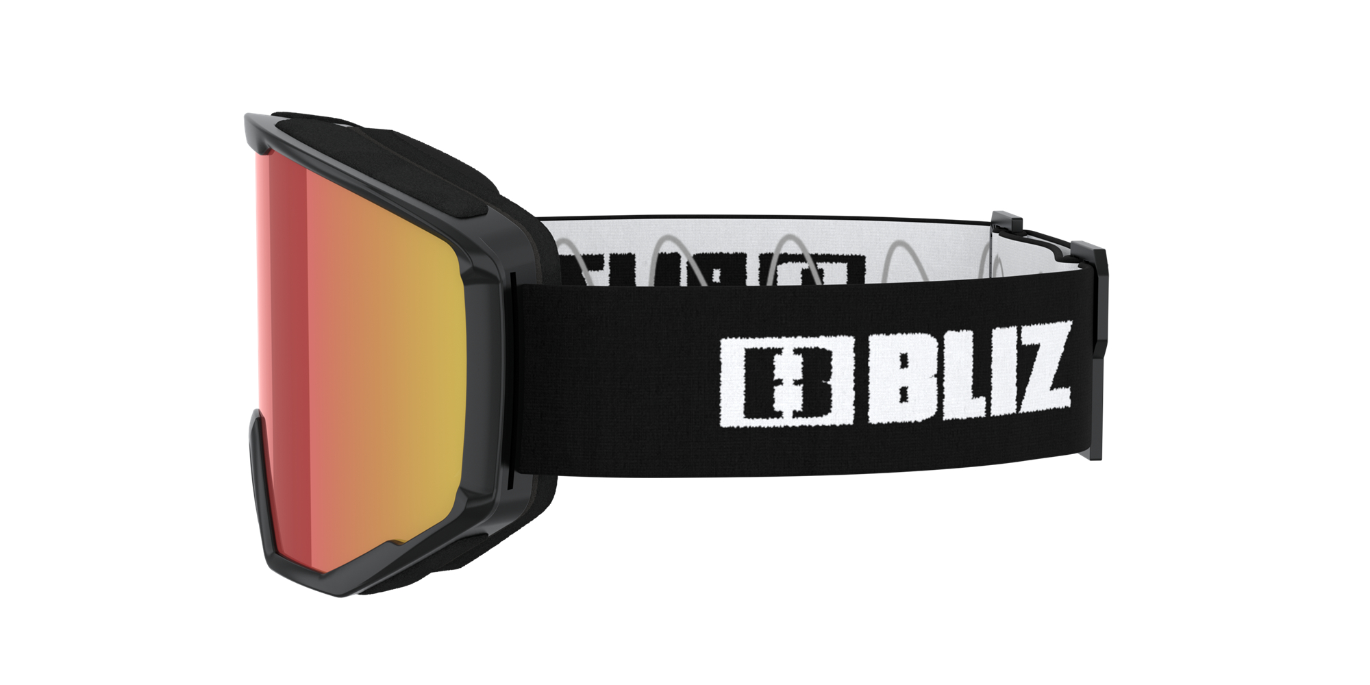 Bliz Spark Ski Goggles Black / Brown & Red | GTSV71642