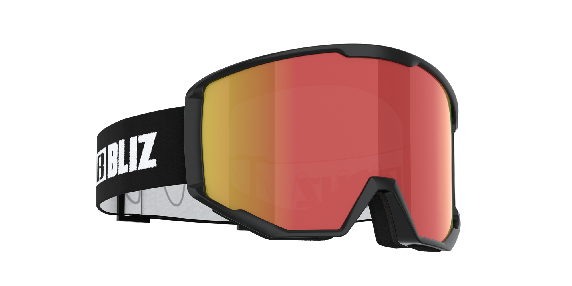 Bliz Spark Ski Goggles Black / Brown & Red | GTSV71642