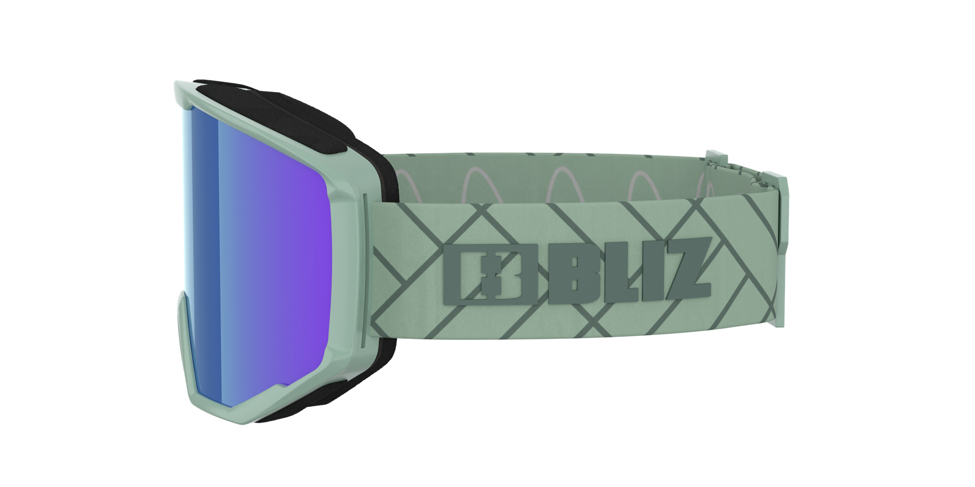 Bliz Spark Ski Goggles Matte Green / Brown Blue | RPEH21483