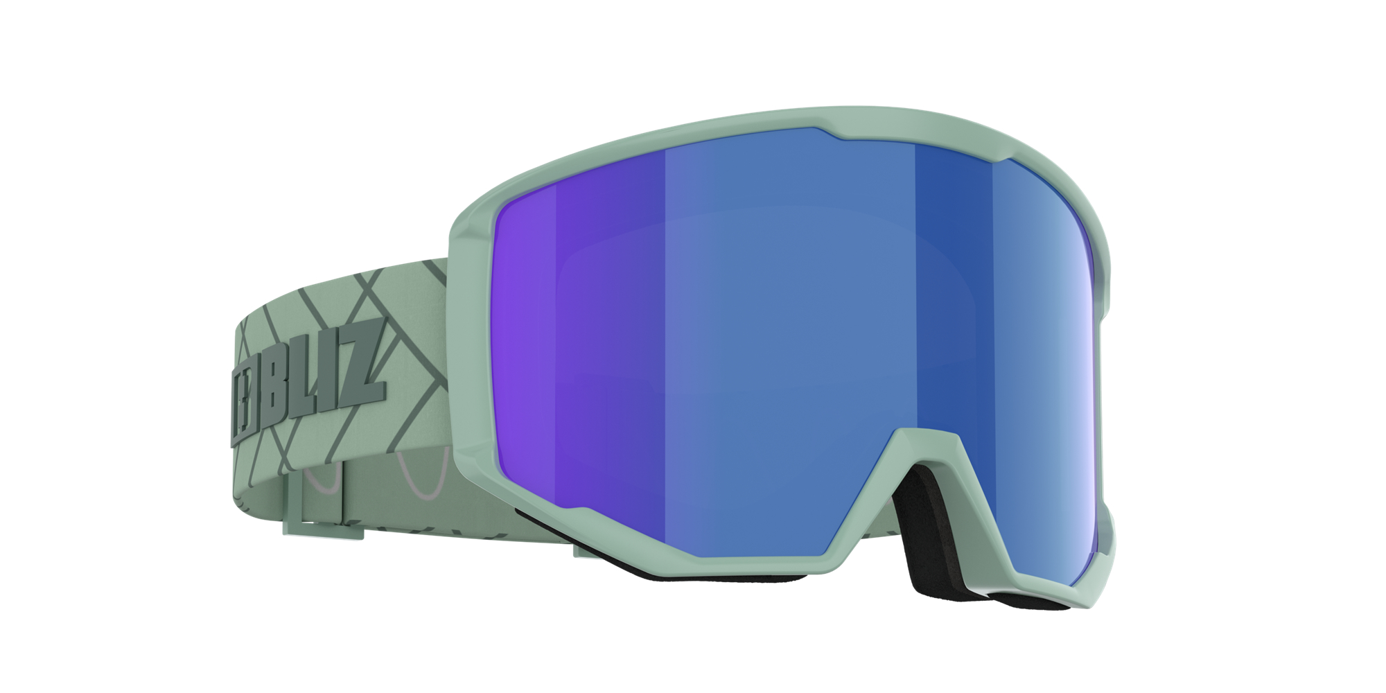 Bliz Spark Ski Goggles Matte Green / Brown Blue | RPEH21483