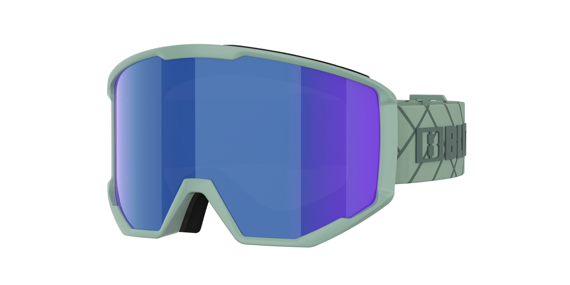 Bliz Spark Ski Goggles Matte Green / Brown Blue | RPEH21483