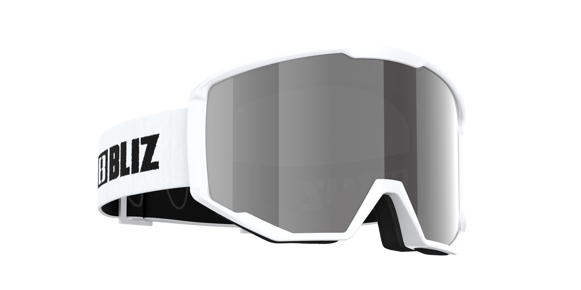 Bliz Spark Ski Goggles White / Pink/Silver Mirror | FGMT17642