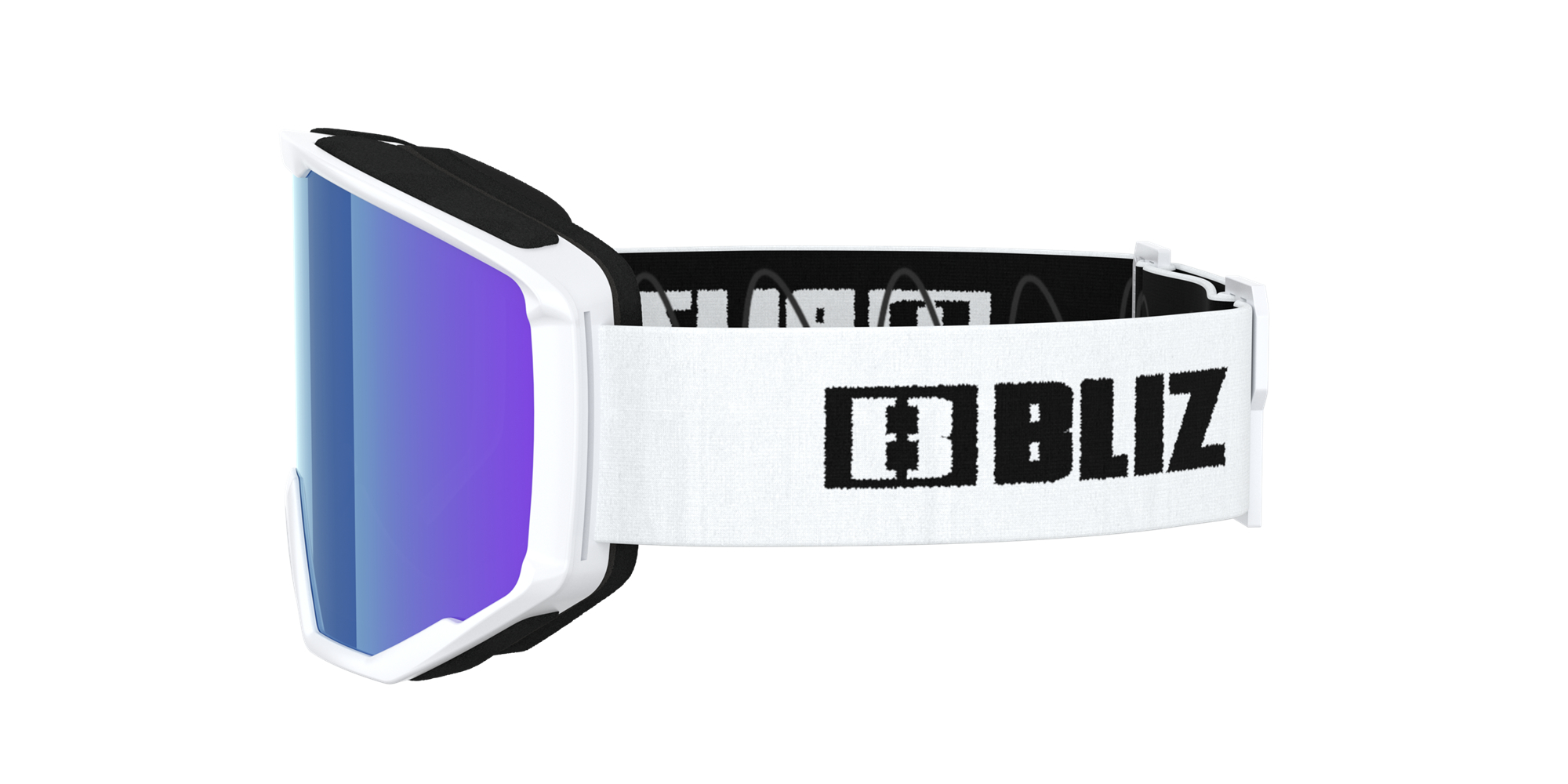 Bliz Spark Ski Goggles White / Smoke/Blue | XIVC03654