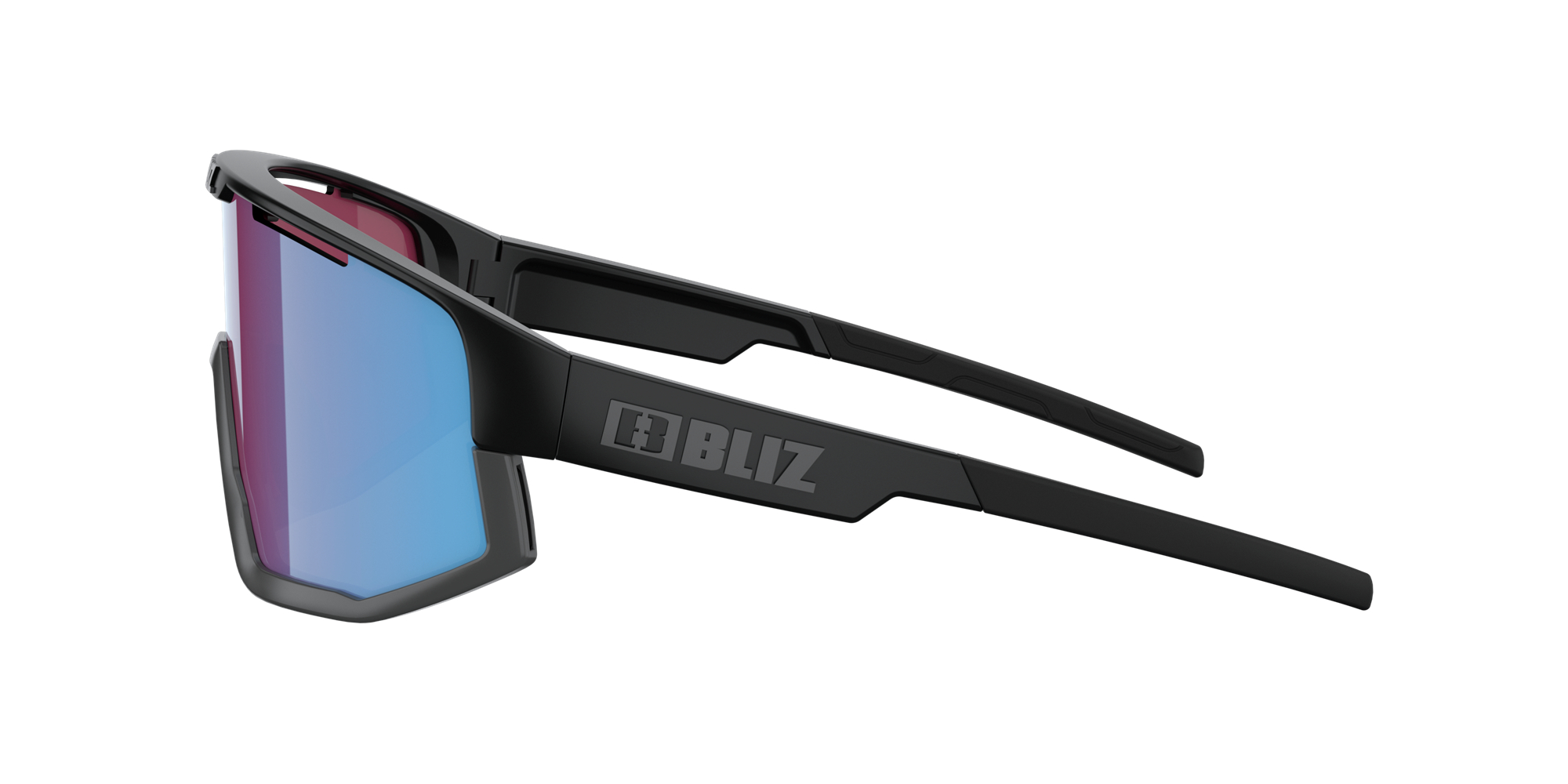 Bliz Vision Sunglasses Black / Rose Violet Blue | UDZS78490